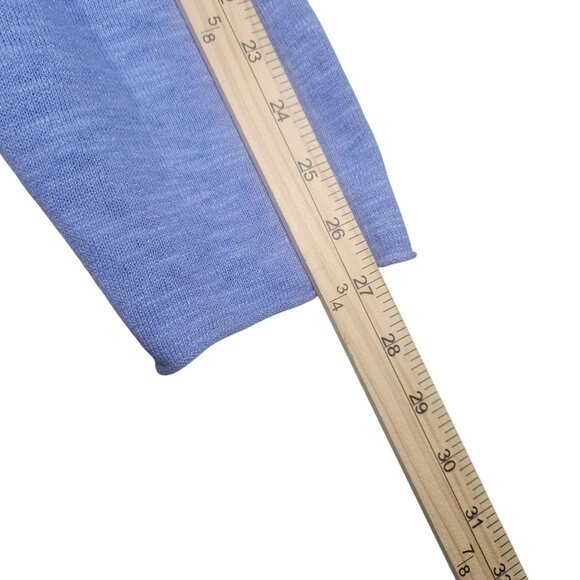 VTG Eileen Fisher Organic Linen Cotton Blue Cardigan 1X Coastal Chic Layering Es - Picture 6 of 11